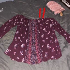 Hollister off the shoulder shirt